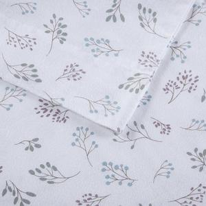 Комплект большого фланелевого простыня Beautyrest, цвет White Tossed Botanical