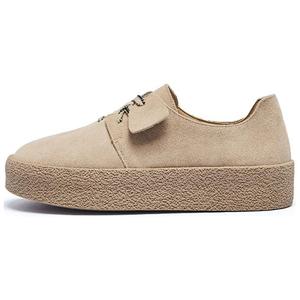 AGSDON Высокие низкие кеды женские светло-бежевые, цвет Light Khaki