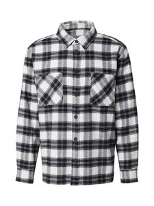 Рубашка обычного кроя на пуговицах DAN FOX APPAREL Mattes, черный/белый