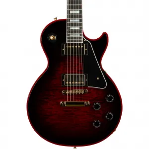 Электрогитара Gibson Custom M2M Les Paul Custom Widow - Темно-красный Widow Burst