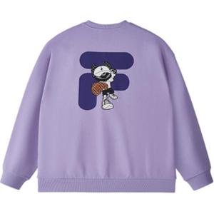 Футболка унисекс водянисто-дымчато-фиолетовая FILA FUSION