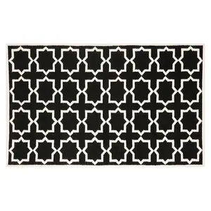 Ковер ручной работы из шерсти с колючим узором в виде четырехлистника Dhurries Safavieh, мультиколор, 183x275 см