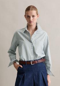 Блуза Marc O'Polo DENIM STREIFEN RELAXED AUS DOBBY, Light Green/Green