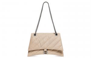 Balenciaga Кожаная сумка через плечо женская молочный чай