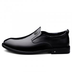 Мужские черные туфли LAORENTOU, гладкая отделка