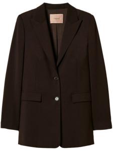 Блейзер с логотипом TWINSET, коричневый
