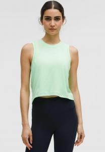 Топ lululemon SWIFTLY HIGH-LOW CROPPED, Citra Lime/Green