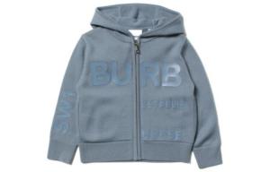 Толстовка детская Burberry, серый / синий