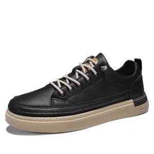 SHOUBA Мужские лоу-топ скейтборд кроссовки черные, цвет Black