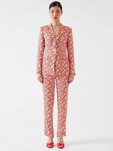 Брюки Rebecca прямого кроя из вискозы L.K.Bennett, Red Strawberry