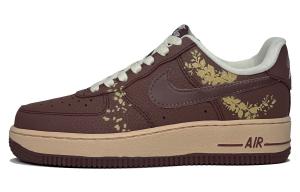 Nike Кроссовки Air Force 1 Synthetic Leather Abrasion Resistant Low top мужские Brown