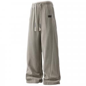 Повседневные брюки Unisex утепленные с флисовой подкладкой прямого кроя AULDEY, concrete серый