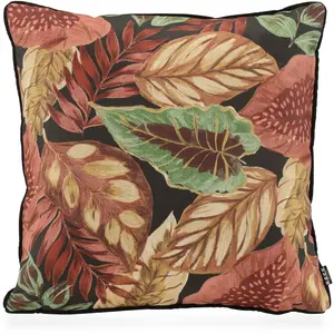 Декоративная подушка Tropical, наволочка с наполнителем, 1 шт. H.O.C.K., Rostbraun, schwarz, terrakotta + gemustert