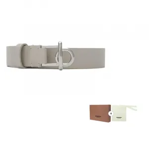 Пояс с качающейся лошадкой Burberry, Heron Color/Palladium Gold