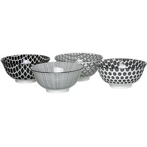 Мюсли-тарелка Takeo, 4 шт., фарфор, скандинавский минималистичный стиль, 650 мл Ritzenhoff & Breker, черный