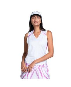 Женская поло-рубашка без рукавов Mystic Blaze для гольфа Lucky In Love, White