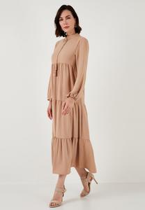 Платье макси REGULAR FIT LELA, коричневый