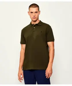 Футболка поло Slim fit Polo Ralph Lauren, зеленый