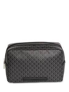 Сумка-косметичка с монограммой и молнией Calvin Klein, Black