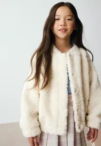 Куртка из флиса цвета подсолнечника стандартного кроя Next, Cream