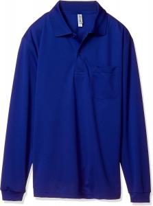 Футболка-поло с длинными рукавами и карманом Glimmer 00335-ALP Dry 4.4 унции, синий