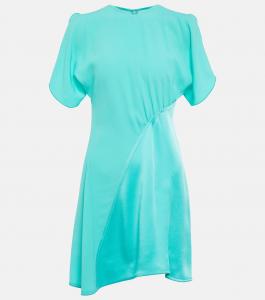 Асимметричное мини-платье Victoria Beckham, Turquoise