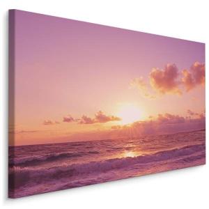 Картина на холсте Muralo Meer Wasser Himmel Sonne 3D, 30x20x20 см цвет beige/violett