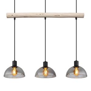 Подвесной светильник Globo Lighting Lindi Typ A, цветное стекло/железо - 3-х ламповый