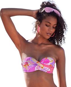 Размеры бюстгальтера для женского бикини-топа с принтом бабочек LASCANA, Purple multi