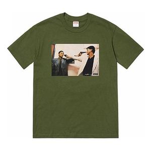 Футболка fw18 the killer trust olive tee Supreme, зеленый