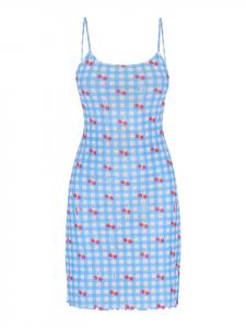 Платье до колена myMo, цвет blue multicolor