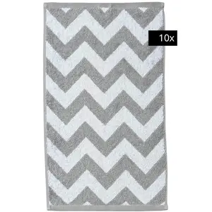 Гостевые полотенца DAILY SHAPES Done., серебряный