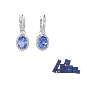 Swarovski Серьги Constella Faux Crystal женские Blue