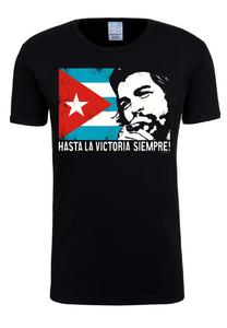 Футболка LOGOSHIRT Che Guevara - Cuban Flag, черный