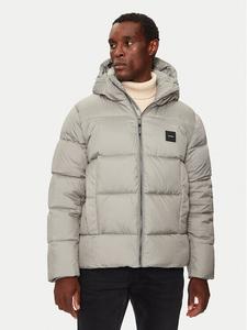 Пуховик стандартного кроя Calvin Klein, серый