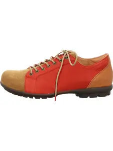 Think! Кожаные кроссовки красно-светло-коричневого цвета