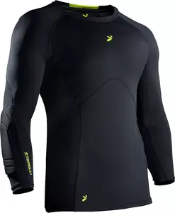 Легкая мужская вратарская рубашка Storelli BodyShield с рукавом 3/4 Storelli Sports, черный