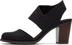 Женские сандалии TOMS Mallorca с закрытым носком, спортивным каблуком, 5,1-7,6 см, Schwarz; Leinen