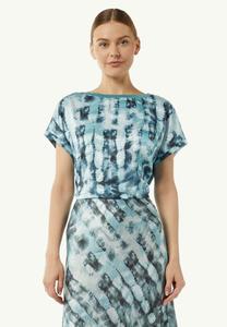 Футболка с принтом comma casual identity, бирюзовый