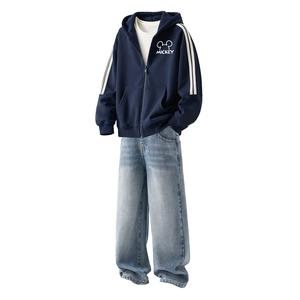 Повседневный спортивный комплект из 2 предметов для детей 3-7 лет Disney, серо-голубой