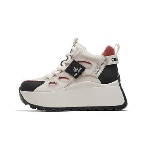 Женские полувысокие повседневные туфли CARDANRO, бежевый черный unlined