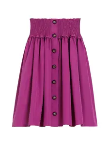 Юбка А-образного силуэта Dolce & Gabbana Kids, фиолетовый