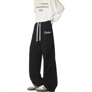 Вязаные спортивные штаны Unisex HUANQIU, черный