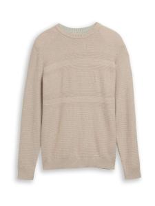 TOM TAILOR Свитер в крапчатом бежевом цвете