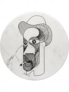 Мраморная тарелка marblelous vi, 32 см, Editions Milano, белый