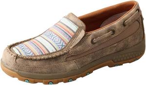 Женские мокасины Twisted X, прогулочные туфли на шнуровке с технологией CellStretch, бежевый