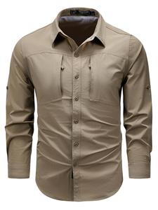Youthup Comfort fit Button Up Shirt в цвете Khaki