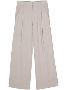 AMI Paris прямые брюки карго, серый