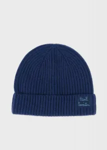 Вязаная шапка с укороченным логотипом