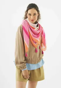 Платок из смеси арахиса с фейнемом Codello, Pink